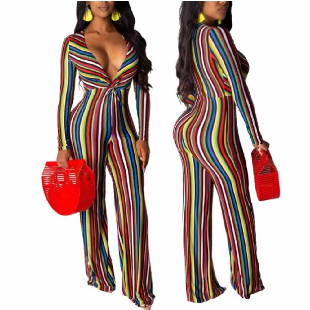 Stripe Multi-Color Jumpsuit
